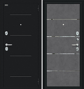 Товар Дверь Браво Лайн Букле черное/Slate Art DIS006751